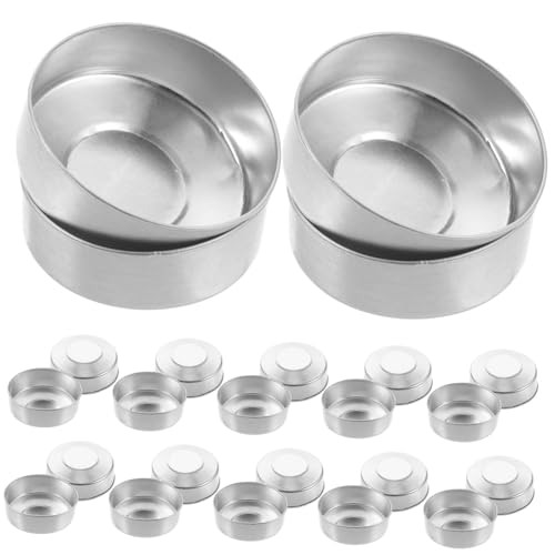 Contenants aluminium pour bougies tea light POPETPOP de 500 pièces argentées
