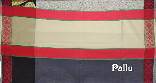 Image of Women's Banarasi Pure Pattu Cotton Sarees With Blouse