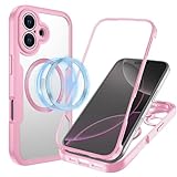 【Protección total de 360 grados】: Esta funda para teléfono está fabricada con el material más avanzado de TPU y PC de Alemania. Cuenta con un marco protector reforzado de alta calidad en el borde interior y una capa exterior de silicona TPU. Su diseño de 360 grados proporciona a tu teléfono una excelente protección contra impactos.