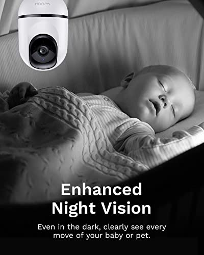 Wuuk 4Mp Indoor Security Camera, Pan Tilt Cam For Baby Monitor, Wi-Fi Home Security Pet Camera For Dog Or Cat, Motion Detection & Tracking, Night Vision, 2-Way Audio, Compatible With Alexa & Google #TOP7