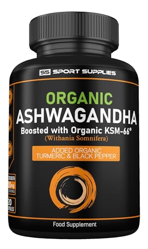 Organic Ashwagandha KSM-66 Capsules, 1200mg