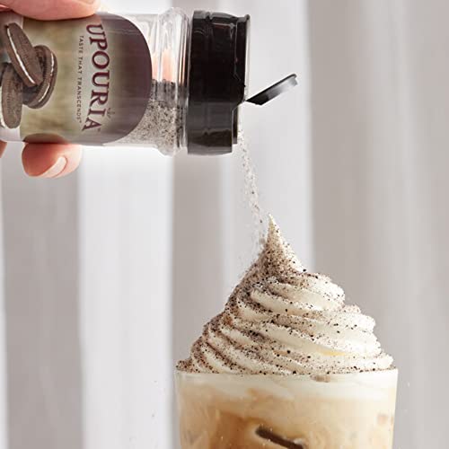 Upouria Cookies & Cream Shakeable Topping, 5.5 Ounce Bottle