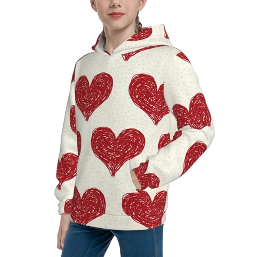 Love Kid Hoodies Boys Sweatshirts Girls Pullover with Pocket2