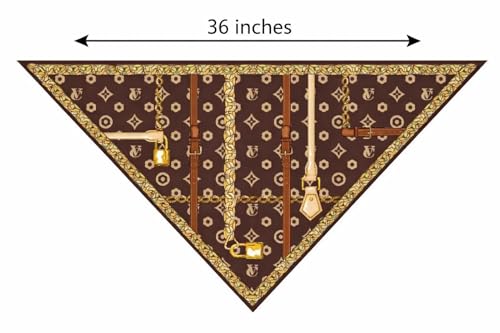 Everything Chic Luxury Dog Bandana – Designer Puppy Scarf Accessory, Fashion Outfit Neckwear for Stylish Toy & Small Breed Dogs (Chewy Pawtton) - Image 4