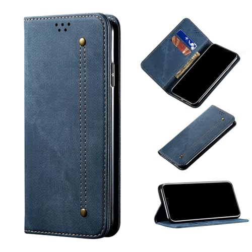 Image of Pirum Magnetic Flip Cover for iQOO 9 Pro 5G, Denim Blue