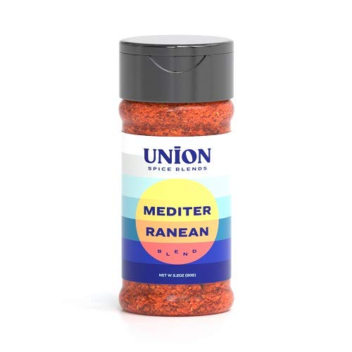 Union Spice Blends mezcla de condimentos, sin gluten, sin transgénicos, sin nueces, Kosher, 3 oz (especia mediterránea)