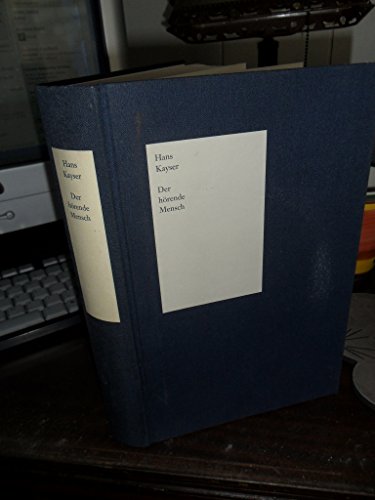 Der hörende Mensch: Elemente eines akustischen Weltbildes (Copia)