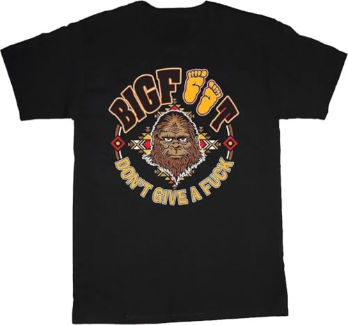 GFG23rwer Bigfoot Funny T-Shirts Mens Sasquatch Mens Graphic Tees Rude Offensive