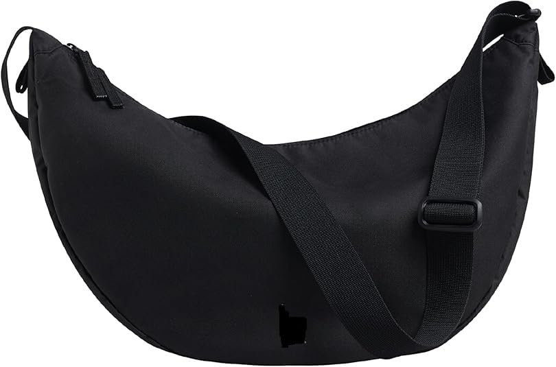 BALACHIA Moon Bag with Adjustable Strap,Classic Hobo Shoulder Bag, Black Nylon, Crescent Shape, Adjustable Strap, Lightwei... - Review, Price and Buying Guide
