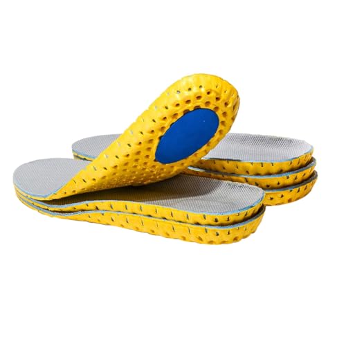 Elastic Shoe Insoles, 3 Pairs Breathable Honeycomb Sneaker Inserts, Shock Absorbing Sports Shoe Insole, Replacement Insoles for Men Women (Men US 8-12)