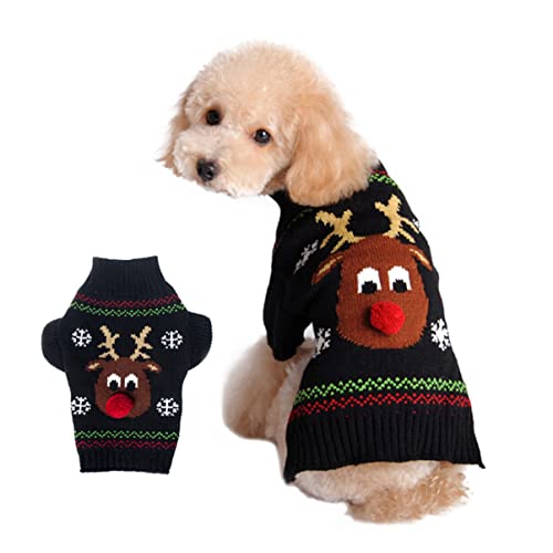 Pulls de Noël pour chiens Mipcase : le cadeau de Noël mignon en lot de 3 pièces