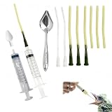 17 Stück Bird Hand Rearing Set,Futterpinzette Vögel,mit 10ml Spritzen,Schlauch,Löffel für die Vogelaufzucht,langlebig und leicht zu reinigen,Bird Accessories for Feeding Birds,Reptiles and Animals