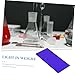 Hohopeti 4pcs Cobalt Glass Plate Chemistry Experiment Tool Lab Glassware Science Lab Supplies