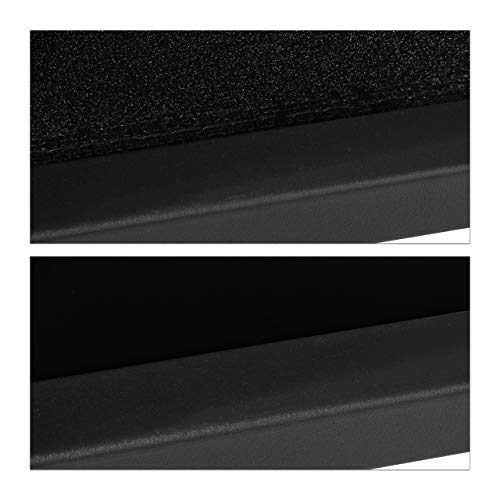 Relaxdays Hundebox Auto, Hundetransportbox für Kofferraum, abgeschrägt, Alu Hundekäfig, HBT 68 x 65,5 x 92,5 cm, schwarz