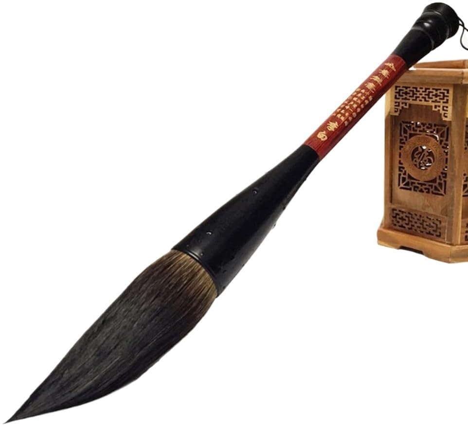Pinceau de calligraphie à grand réservoir d'encre pour un tracé fluide de grands caractères
