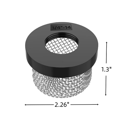 Image of Stainless Steel Mesh Strainer Inch -14, Aerator Screen Strainer Stainless Mesh Compatible with Livewell Pump, Corrosion Resistant MA-023 Screw on Strainer Industrial Plumbing Inline Strainers (1)