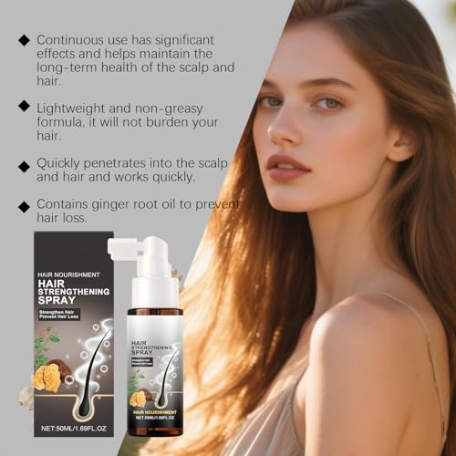 Spray fortalecedor de cabello con aceite de jengibre 1.69 oz miniatura 3