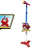 Spiderman- Micrófono de pie con Amplificador y Entrada Mp3 (REIG 570)