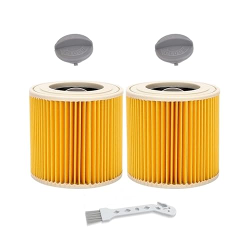Filtre pour aspirateur WD3 et WD2 compatible Karcher en lot de 2 cartouches de remplacement