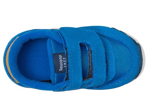 Saucony Jazz Hook & Loop Sneaker (Toddler/Little Kid), Blue/Yellow, 8 US Unisex2
