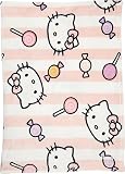 Kanguru La Coperta Con Le Maniche Hello Kitty Koc, Poliester, Różowy, 130 x 170 cm