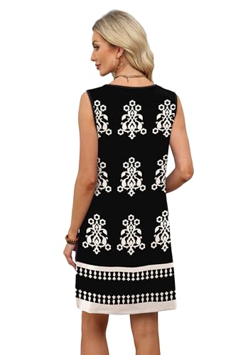Image of WIHOLL Summer Dresses for Women 2026 Beach Vacation Spring Fashion Clothing Lace Mini Tank Dress with Pockets