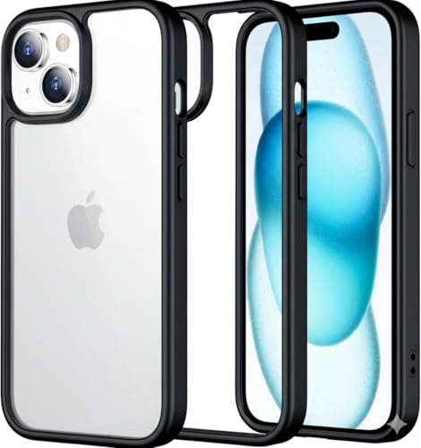 EGOTUDE Compatible with iPhone 15 | Classic Hybrid Transparent An...