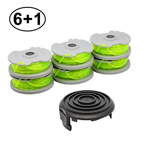 RONGJU 6 Pack Replacement Spools Weed Eater String 20ft 0.080