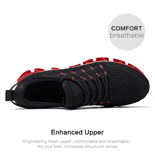 Image of Mens Slip On Walking Shoes Blade Non Slip Tennis Running Shoes Lightweight Workout Breathable Mesh Fashion Sneakers