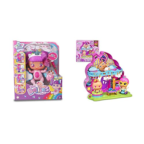 Bambola The Bellies Blinky Queen Con Glitter E Sonaglio, Interattiva Per Bambini Da 3 Anni In Su