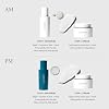 SKINN Lab Insider 45-Day Face Boot Camp Skincare Gift Set - Day & Night Facial Serum & Face Cream Set - Anti-Aging Skin Care Routine with Polyglutamic Acid & Hyaluronic Acid Serum Sculpts & Firms Skin