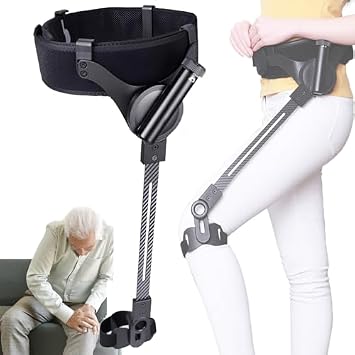 Advanced Bionic Exoskeleton Legs | Adjustable Power Walking Aid | Lower Limb Rehabilitation Support | 3 Levels Strength | Mobility Aid for Adults & Elderly | Knee Injury Recovery Right, M