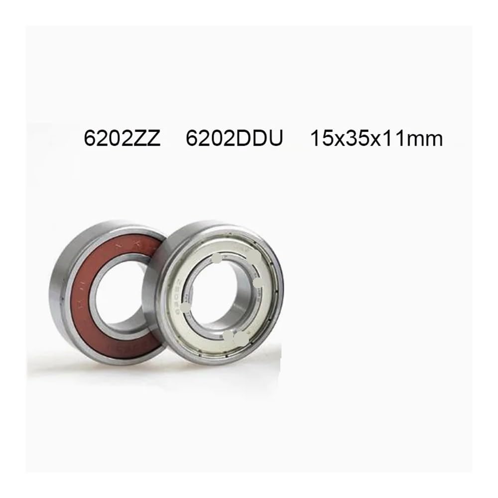 Rodamiento Bolas Moto Rodamiento 6202, ABEC-7 De 15x35x11mm para Cigüeñal De Motor De Motocicletas, Rodamientos De Bolas 6202ZZ 6202DDU Sin Grasa