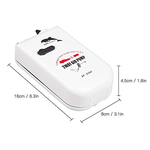 Equipamento de pesca, Andoer Bomba de oxigênio portátil para pesca ao ar livre Aerador para aquário