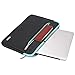 MOSISO Laptop Sleeve Compatible with MacBook Pro 16 inch A2141, Compatible with MacBook Pro Retina A1398 2012-2015, 15-15.6 inch Notebook, Polyester Carrying Bag with Accessory Pocket,Black & Hot Blue