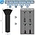 SIRUITON Patio Heater Covers with Zipper and Air Vent,Waterproof,Dustproof,Wind-Resistant,UV-Resistant,Snow-Resistant,?89" Height x 33" Dome x 19" Base,Black?