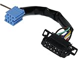 15cm. Aerzetix - CD Wechslerkabel Adapterkabel - 8-Pin-Mini-ISO Autoradio