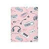 Sevdomey Cassette Tapes Baby Crib Sheets for Newborn Boy and Girl, Soft Breathable Waterproof Mattress Protector Fitted Sheets Fits All Bassinet Mattress Shapes #1