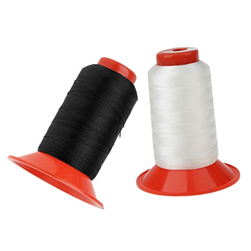#N/A 2 peças 500 m fio de costura de nylon para tenda, couro, bolsa, sapatos, lona