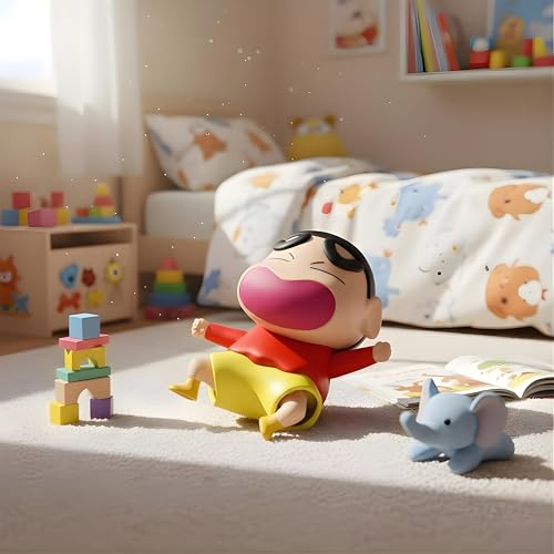 Image of Action Figure Anime, Shain- Chaan Anime Crying, Sleeping Poseable Doll - Car Dashboard & Desk Decoration, Funny Collectible Toy for Fans and Adults (Safe for Ages 6+)
