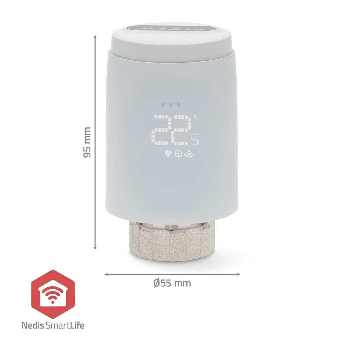 SmartLife Heizkörpersteuerung - Zigbee 3.0 - Batteriebetrieben - LED - Android/IOS