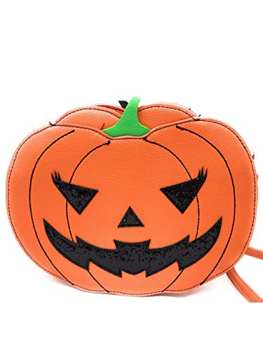 Halloween Pumpkin Jack O Lantern Glitter Crossbody Bag (Double Sided Jack O Lantern)4