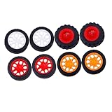 roue tracteur miniature Accessoires de jouets pour voitures - la roue modèle sera un bon pour les enfants pour bricoler leur propre style de voiture, accessoires de modèles de voitures