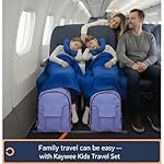 3pc Airplane Travel essentials Kids travel backpack, air tagholder for kids pillow and blanket | Toddler travel essential | Christmas gifts for kids travel essentials - Image 3