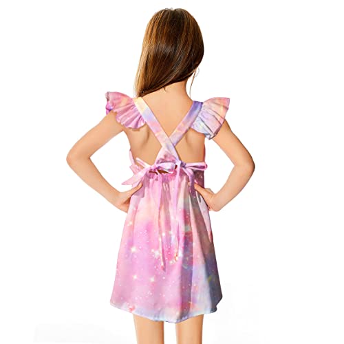 Princess Dress Square Neck Toddler Girls Dress Up Clothes Ruffles Sleeve Tie Costume For Little Girls #TOP2