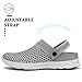 SAGUARO Men's Women's Quick Dry Garden Shoes Lightweight Breathable Gardening Clog Water Shoes Mesh Sandals for Sports Outdoor Beach Pool Exercise Grey 16 Women/14 Men