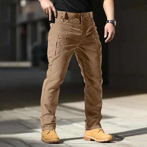 Ripstop Cargo Pants for Men Relaxed Fit Waterproof Flexcamo Tactical Work Pants Lightweight Hiking Pants with Pockets2