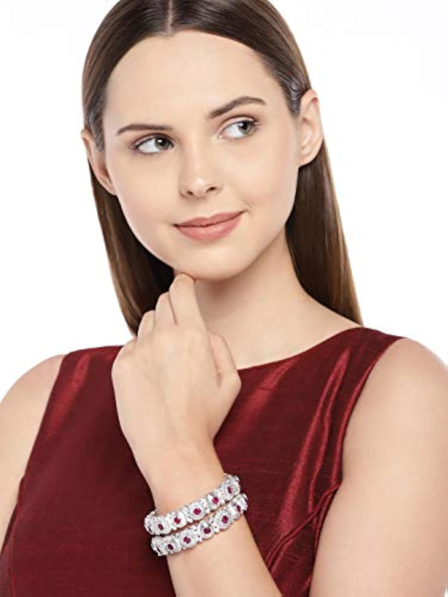 Silver Kada Bangles (Size 2.6), Navratri Jewellery