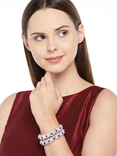 Silver Kada Bangles (Size 2.6), Navratri Jewellery