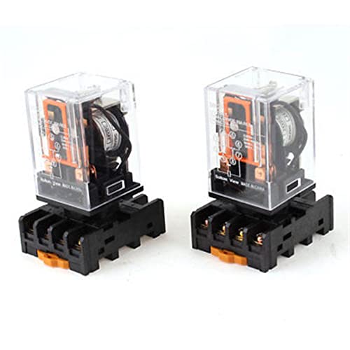 Relais de puissance électromagnétique DPDT à commutation double et isolation stable 24V